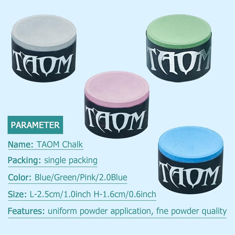Banly TAOM Round Shaped Pool Chalk Holder, Portable Pool Chalk Cubes, Magnetic Mini Chalk Holder Pool Billiards, Pool Cue Chalk Case Container Box for Billiard Cue Tip Tool Pool Table Snooker Accessories - Image 5